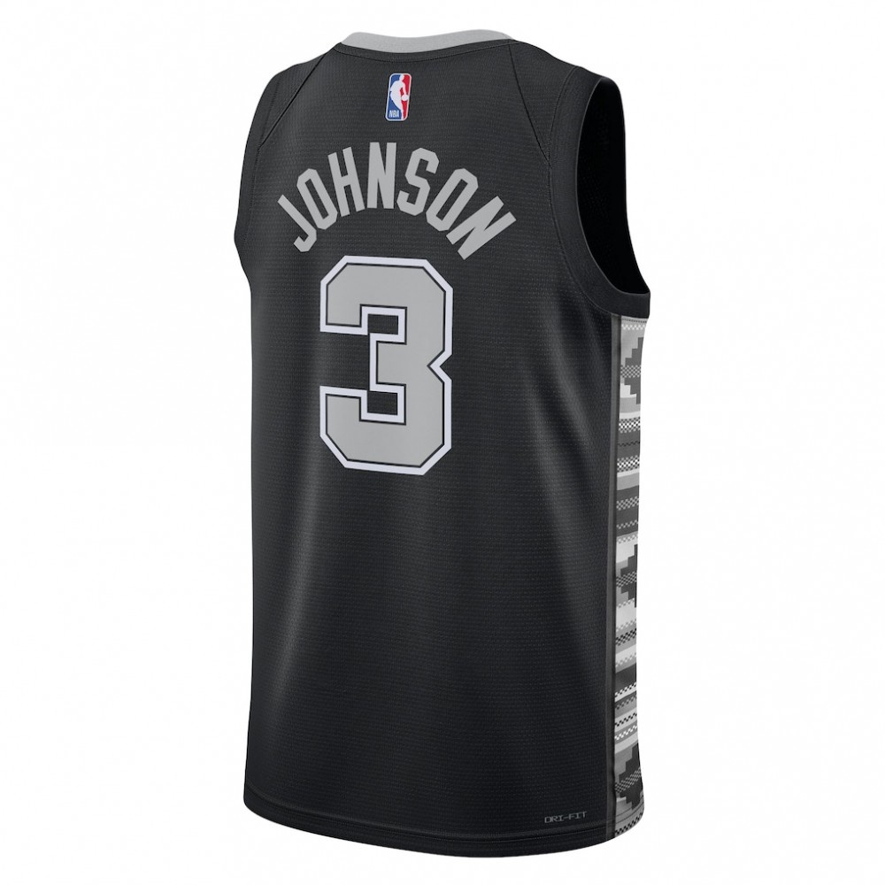 Keldon Johnson San Antonio Spurs Jordan Brand Unisex Swingman Jersey - Statement Edition - Black-Pro Kit Vault | Brand New 26/27 Sports Jerseys
